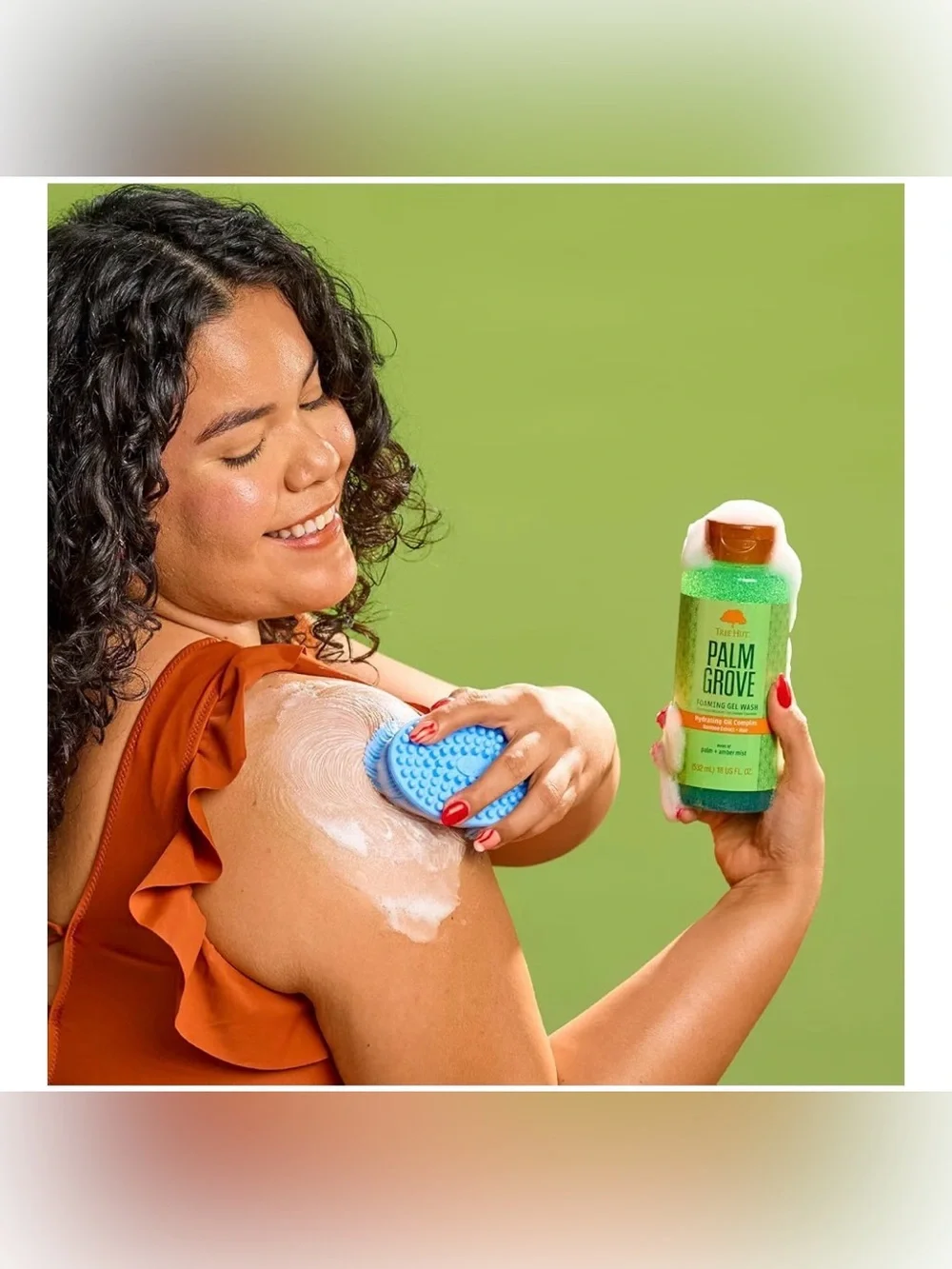 Tree Hut Palm Grove Foaming Gel Wash — Green